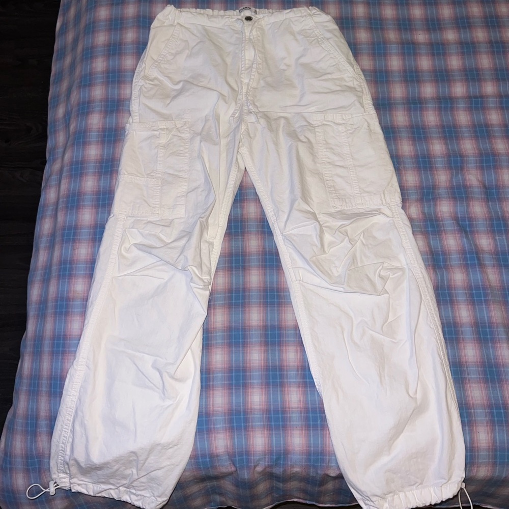White Cargo Pants